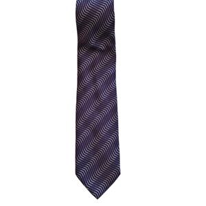 Giorgio Armani Tie Purple Silk Neck Tie Striped